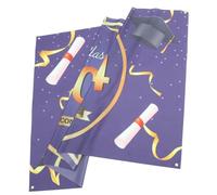 SHINEOFI Contexte de la bannière de remise des diplômes bannières toile de jute de mariée école sortie signe de fête de remise des diplômes décorations de fête des diplômés polyester