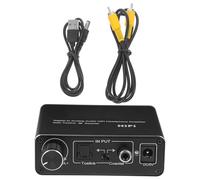 SHINEOFI Convertisseur Audio Numérique-analogique pour TV, Adaptateur Optique Coaxial Câble USB et Coaxial, Convertisseur de Média Optique Compact pour Connexion Audio Style Aléatoire