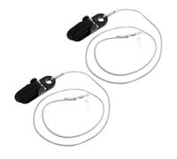 SHINEOFI Cordon Anti-perte Lot de 2 Pièces pour Appareil Auditif Léger en Nylon et Silicone Réduit Secousses, pour Voyage des Seniors Actifs