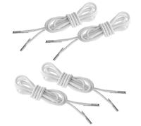 SHINEOFI Cordons Élastiques de Rechange pour Fauteuils Inclinables, 4 Pièces, Blanc, 2 Tailles Différentes, Corde Résistante et Élastique pour Chaise Longue, Réparation et Remplacement