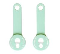 SHINEOFI Coupe-haricots Multifonction en Acier Inoxydable Alimentaire, Lot de 2 Set de Pièces, Couleur Vert Clair, Trancheuse à Haricots Blancs Ergonomique, Outil de Découpe pour Légumes,
