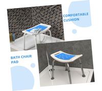 SHINEOFI Coussin de Siège de Antidérapant EVA Bleu Rembourrage Confortable et Chaud Coussin Rehausseur pour Tabouret de Bain pour Seniors et Utilisation Sécurisée