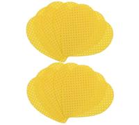 SHINEOFI Coussinets de Dissolvants pour Vernis à Ongles Forme Cœur en Coton Jaune 200pcs Pour Extensions de Cils et Ongles en Gel Usage Professionnel