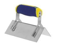 SHINEOFI Couteau à Cornes Outils de carrelage pour l'installation Outils à Main Sol en Vinyl Ponceuse à cloison sèche Bordure en béton truelle en béton Outil concret Acier Inoxydable