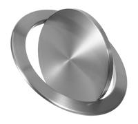 SHINEOFI Couvercle de Poubelle Encastré en Acier Inoxydable 430 Diamètre Intérieur 248 MM Ouverture à Clapet Pivotant Intégré Cuisine Salle de Bain et Bureau Système D’Évacuation des