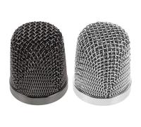 SHINEOFI Couvercle De Protection Du Microphone Grille De Microphone En Maille Pour Remplacement De Micro Portable Sphérique Tête De Micro En Métal
