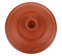 SHINEOFI Couvercle en Céramique pour Cocotte 4,5-6,0 L en Terre Cuite Rouge Violet, Couvercle de Casserole Cuisine avec Trou D'aération, Accessoires pour Marmite à Mijoter et Plats Mijotés