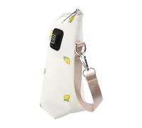 SHINEOFI Couvercle Isolé pour Chargement Usb, Chauffe-biberon, Pu Blanc, 3 Modes de Température, Fermeture Zippée, pour Biberon D’allaitement et Lait Maternel, Voiture, de Nuit