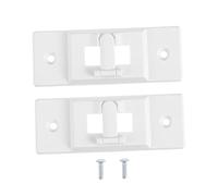 SHINEOFI Couvercles de Sécurité pour Interrupteur Mural 2 Pcs en Plastique Blanc, Protection Garçon et Filles Anti-électrocution, Serrure Fonctionnelle Pratique, Installation Facile