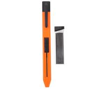 SHINEOFI Crayon Mécanique de Charpentier 1 Porte-Mine Automatique 6 Mines Hb pour Travail du Bois Construction et Dessin Technique Outil Précis et Compact pour Chantier Professionnel
