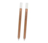 SHINEOFI Crayons de Fusain Blanc pour Ajouter des Reflets aux Esquisses Fusain Noir en Bois 2 Pièces Faciles à Utiliser pour Dessin et Croquis