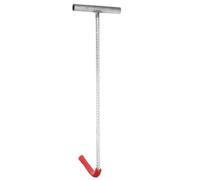 SHINEOFI Crochet de Levage en Acier Robuste 50 CM X 10 MM Tête Courbée 10 CM Outil d'Extraction pour Verre Trempé Lève-Vitre Professionnel pour Manutention Sécurisée et Industrielle