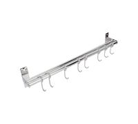 SHINEOFI Crochet Design Simple et Gain de Place Cuisine en Acier Inoxydable Argenté Mural Porte-ustensiles Multifonction Facile à Installer Cuisine Moderne