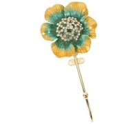 SHINEOFI Crochet Mural Fleur Vintage en Alliage de Zinc, Patère Décorative | Vert Clair, pour Hôtels et Cuisines, Suspend Clés Manteaux Serviettes, Style Rétro, Forme de Fleur