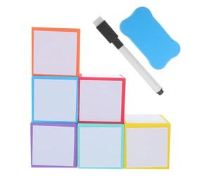 SHINEOFI Cube Effaçable en Mousse Eva Personnalisable avec Surface Douce, pour Étudiants et Éducateurs en Classe ou Loisirs