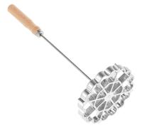 SHINEOFI Cuillère à Frire Maison Manche en Bois Moule à Beignets Frits Petit Format Ustensile Cuisine Antiadhésif pour Snacks et Collations Accessoire Pratique pour Friture Sécurisée