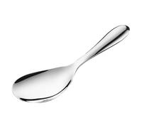 SHINEOFI Cuillère à Riz Multifonctionnelle en Acier Inoxydable Argenté Louche à Riz Résistante à L'Usure Poignée Ergonomique Spatule Pratique Cuisine Professionnelle et Service au