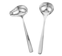 SHINEOFI Cuillère à Sauce Inox avec Bec Verseur pour Sauce et Soupe Louche Classique Multifonction pour Cuisine et Restaurant Résistantes et Précises