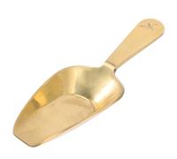 SHINEOFI Cuillère à Thé en Laiton Or Classique, Facile à Nettoyer Bavure, Petite Cuillère pour Accessoires de Thé et Café