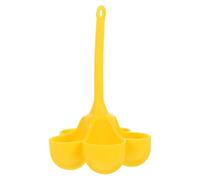 SHINEOFI Cuiseur à Œufs en Silicone Réutilisable Jaune Plateau Vapeur pour Micro-Ondes Support Cuisson Sain et Pratique pour Petit-Déjeuner Rapide Accessoire Cuisine Polyvalent