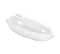 SHINEOFI Cuiseur Vapeur en PP Alimentaire Grosse Capacité Couvercle, Support Vapeur Micro-Ondes Multifonction pour Poisson, Raviolis et Bao - Ustensile la Cuisine Pratique pour Cuisson