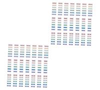 SHINEOFI de 6 Notes Autocollantes Fluorescentes Bloc Notes Adhésifs Portables pour Classement et Organisation Autocollants Mémo Pratiques pour Bureau et et Bords Soignés