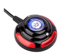 SHINEOFI de Boîtier de Bureau pour Ordinateur avec Bouton Allumage et Réinitialisation Indicateur Créatif et Pratique pour Maison et Bureau Noir Rouge