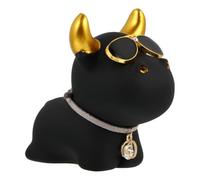 SHINEOFI Décoration Intérieure en Résine Bœuf pour Voiture, Noir