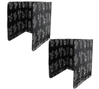 SHINEOFI Déflecteur D'huile Pliable 2 Pièces, Panneau Anti-éclaboussures en Aluminium, Protection Cuisson Résistante Haute Température, pour Cuisinière à Gaz, Usage la Cuisine Maison