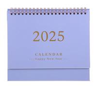 SHINEOFI Desk Calendar 2024-2025 Small Monthly Calendar July 2024 to Dec 2025 Standing Flip Desktop Calendar for Home Office School Metal Ring Twin-Wire Binding,