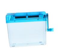 SHINEOFI Destructeur de Papier Manuel Portable Broyeur Documents Bureau Domestique Outil de Découpe à Manivelle pour Dossiers Reçus et Enveloppes Accessoire de Bureau Compact Bleu