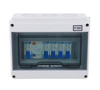 SHINEOFI Disjoncteur Différentiel Miniature Ip54 à 8 Voies Boîtier en Nylon, Protection Étanche, Courant Nominal 63a, pour Garages et Dépendances