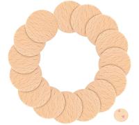 SHINEOFI Disques de bois 7 cm de diamètre en hêtre 50 pièces vierges pour décoration intérieure et projets d'art et d'artisanat