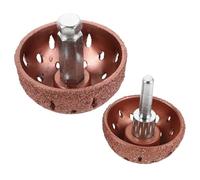 SHINEOFI Disques de Polissage en Tungstène 55mm et 42mm, Têtes de Meulage Pneumatique pour Réparation de Pneus Automobiles, Roue à Polir pour Meuleuse Pneumatique, Outils de Réparation