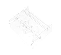 SHINEOFI Distributeur de Étiquettes Acrylique Ajustable Disques Support Organisateur de Stickers Manuel pour Bureau Maison et Commerce Rangement Compact pour Rubans Adhésifs et Étiquettes