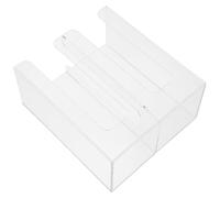 SHINEOFI Distributeur Double Compartiment Porte-gobelets en Papier Transparent pour Café et Bar, Organisateur de Résistant à l'usure, Support de Rangement Pratique pour Station Café