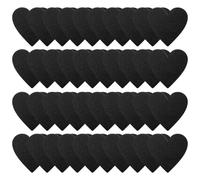 SHINEOFI DIY 40 Pièces Cœurs en Bois Soi-même, 5x5 Cm, Épaisseur 4 Mm, Mini Tableaux Noirs de Cœur, Matériel de Bricolage pour Décoration Intérieure et Étiquettes Décoratives