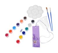 SHINEOFI DIY Japanese Wind Chimes Kit with Glass Bells Colors Paints and Brushes Handmade Painting Pendant for Indoor Outdoor Home Decor and Birthday Gift