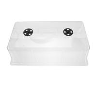 SHINEOFI Dôme à Plantes Réutilisable Transparent Épais, Couvre-Plateau de Germination Grand Format, Protection Thermique pour Semis et Légumes en Extérieur, Voile Hivernage Jardin Patio,