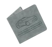 SHINEOFI Dossier D'informations Porte-Cartes pour Téléphone pour Femme Titulaire d'une Carte De Crédit Détenteur D'assurance Automobile Porte-Cartes Hommes Accessoires De Voiture Cas PU