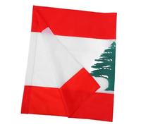 SHINEOFI Drapeau Libanais Polyester Fourreau pour Mât, Décoration Intérieure et Extérieure, Léger et Portable, Symbole Culturel du Liban, Jardin et Événements