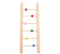 SHINEOFI Échelle Bois pour Perroquet Escalade Suspendue Marches pour Cage Oiseaux Petits Perroquets Perruche Training Step