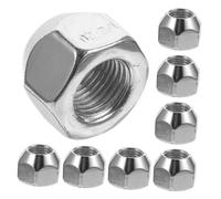 SHINEOFI Écrous de Roue 1/2-20 en Acier Carbone Argenté, 10pcs, Performance, Installation Facile pour Roues de Remorque et Camping - Remplacement