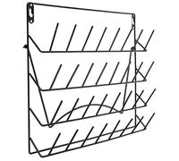 SHINEOFI Égouttoir Mural en Fer pour Verrerie de Laboratoire Support Amovible et Rack de Séchage Compact Organisateur Suspendu Polyvalent pour Matériel de Nettoyage et Équipements