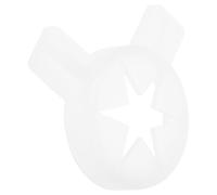 SHINEOFI Embout Étoile pour Crème Glacée en Plastique Blanc, Pièce de Rechange Compatible Machine à Glace, Chapeau de Décoration pour Modelage de Sorbetière, Accessoire pour Buse de