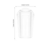 SHINEOFI Embouts de Cintres Transparents 5 MM en PVC 100 Pcs Capuchons Protecteurs pour Extrémités de Crochets et Fils Métalliques Housses de Protection Pratiques pour Rangement Maison