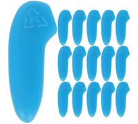SHINEOFI Embouts de Coupe et Protection les Blessures 30 Pièces Sécuritaires en Plastique, Bleu Manchons Protecteurs, pour Embouts de Coupe Adaptés au Rangement D'outils