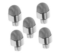 SHINEOFI Embouts de Stylet Capacitifs Aluminium Argenté en Tissu Conducteur Lot de 5 Filetage Extérieur 7mm Résistants à L’Usure, pour Écran Tactile et Écriture