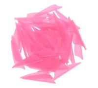 SHINEOFI Empennages de Flèches en Plastique Précision Améliorée et Compatibilité Forme Bouclier Rose 60 Pièces pour Tir à l'arc Accessoires pour Chasse à l'arc en Extérieur