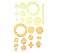 SHINEOFI Ensemble de 22 Pochoirs de Dessin Technique Colorés pour Garçon et Filles Règle et Outils de Pointillisme Modèle de Cercle et Pochoirs Artistiques Réutilisables pour Projets